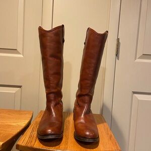 Frye Brown Leather Knee-High Boots